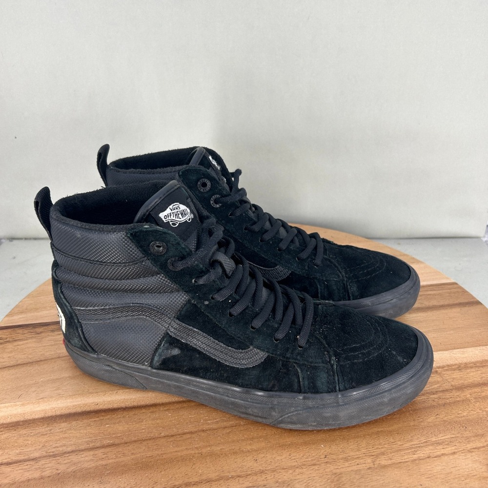 Vans x The North Face Sk8-Hi MTE Black Suede Sneakers Mens 9 Womens 10.5